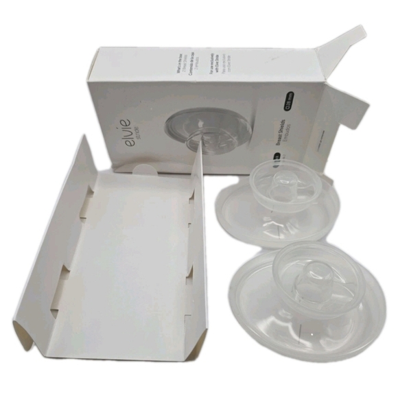 Elvie Stride Pump Clear Breast Shields Size 28mm 2 Pack BPA NEW Breast Feeding - Picture 2 of 7